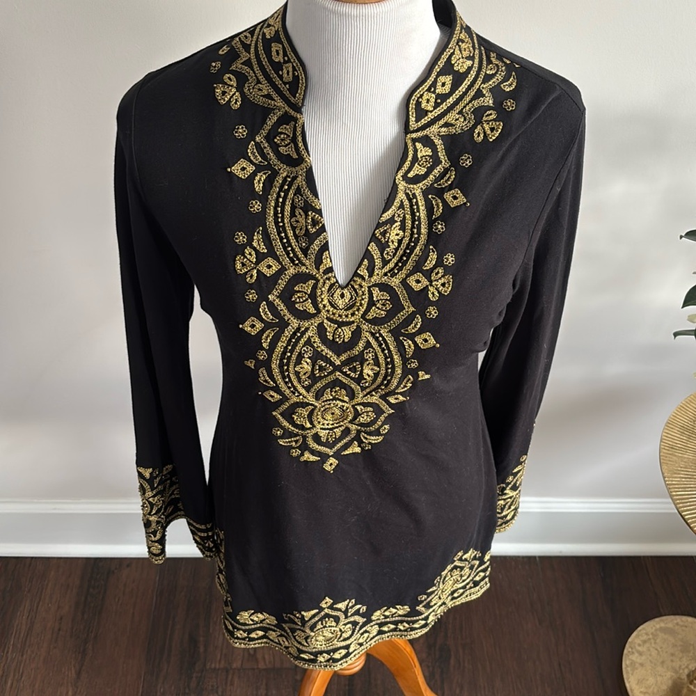 INC International Concepts Embroidered Tunic S